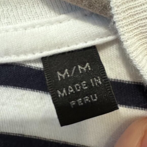 ATM Anthony Thomas Melillo Classic Jersey Long Sleeve Tee | M | Black White - Picture 6 of 7